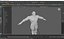 Modello 3D truccato di Warrior Man realistico
