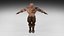 Modello 3D truccato di Warrior Man realistico