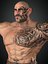 Modello 3D truccato di Warrior Man realistico