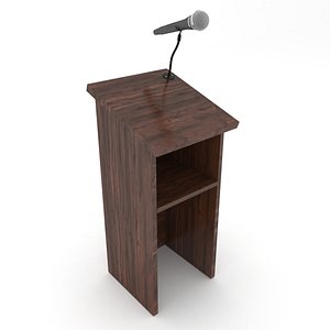 3D podium microphone