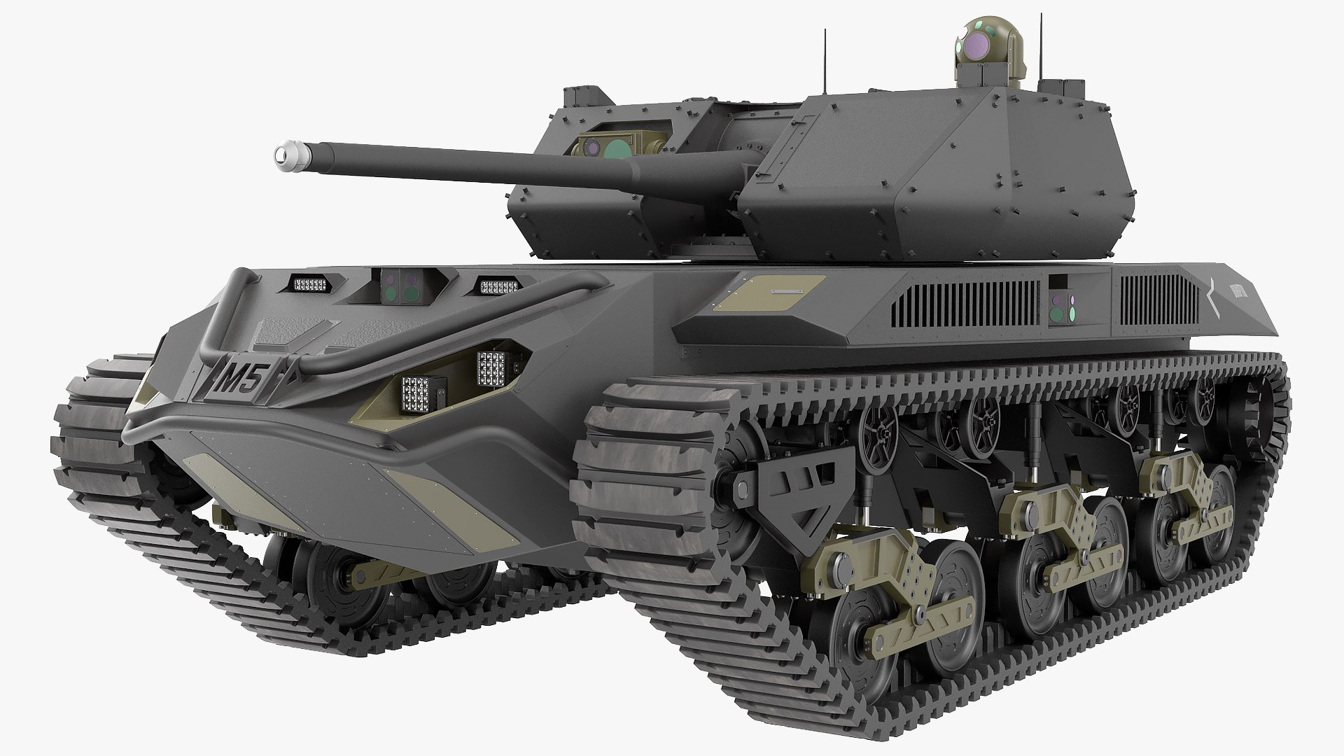 Ripsaw M5 Electric Tank 3D model preview