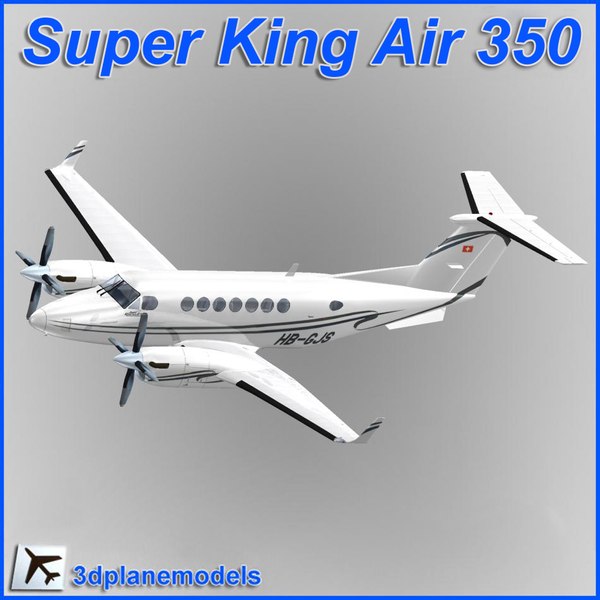 beechcraft super king air 3d model