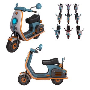 3D Scooter Vintage