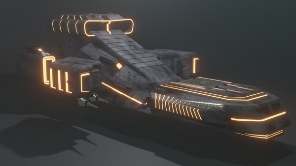 Sci Fi SpaceShip model - TurboSquid 1839884