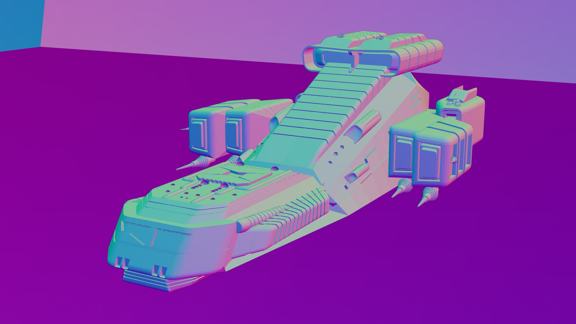Sci Fi SpaceShip Model TurboSquid 1839884