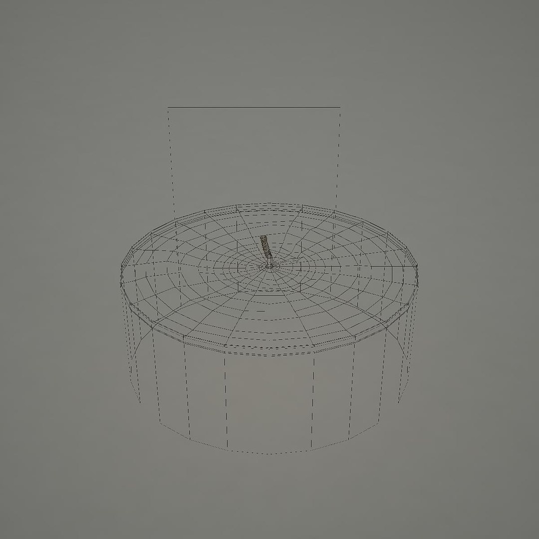 3d model candle v- renders