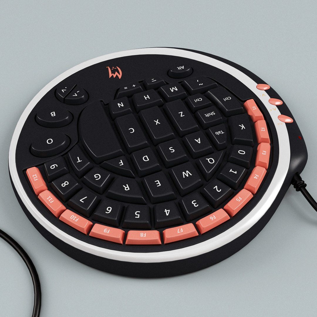 3d Model Gamer Keyboard Zykon K1