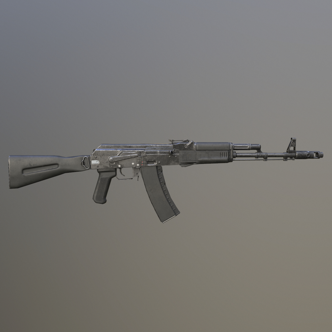 C4d Kalashnikov Ak-74m Assault Rifle