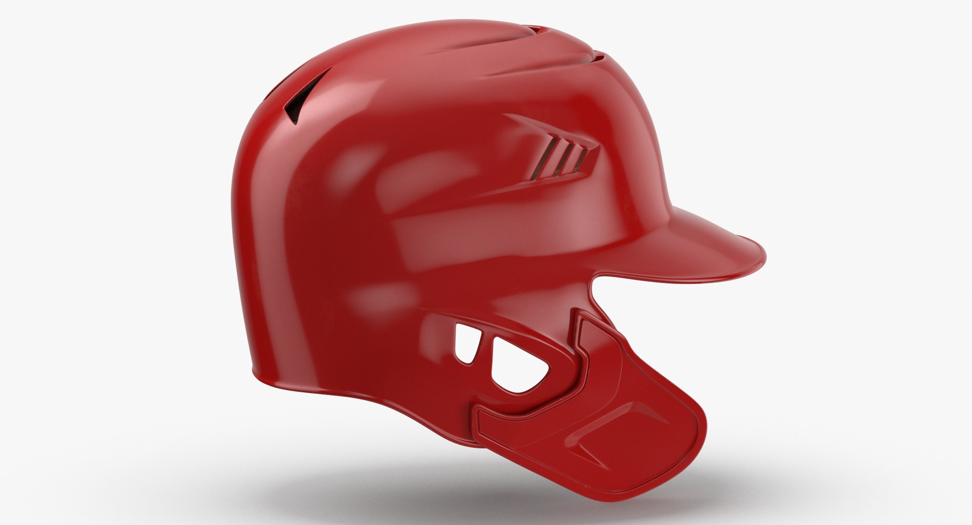 3D baseball helmet c flap model - TurboSquid 1620396