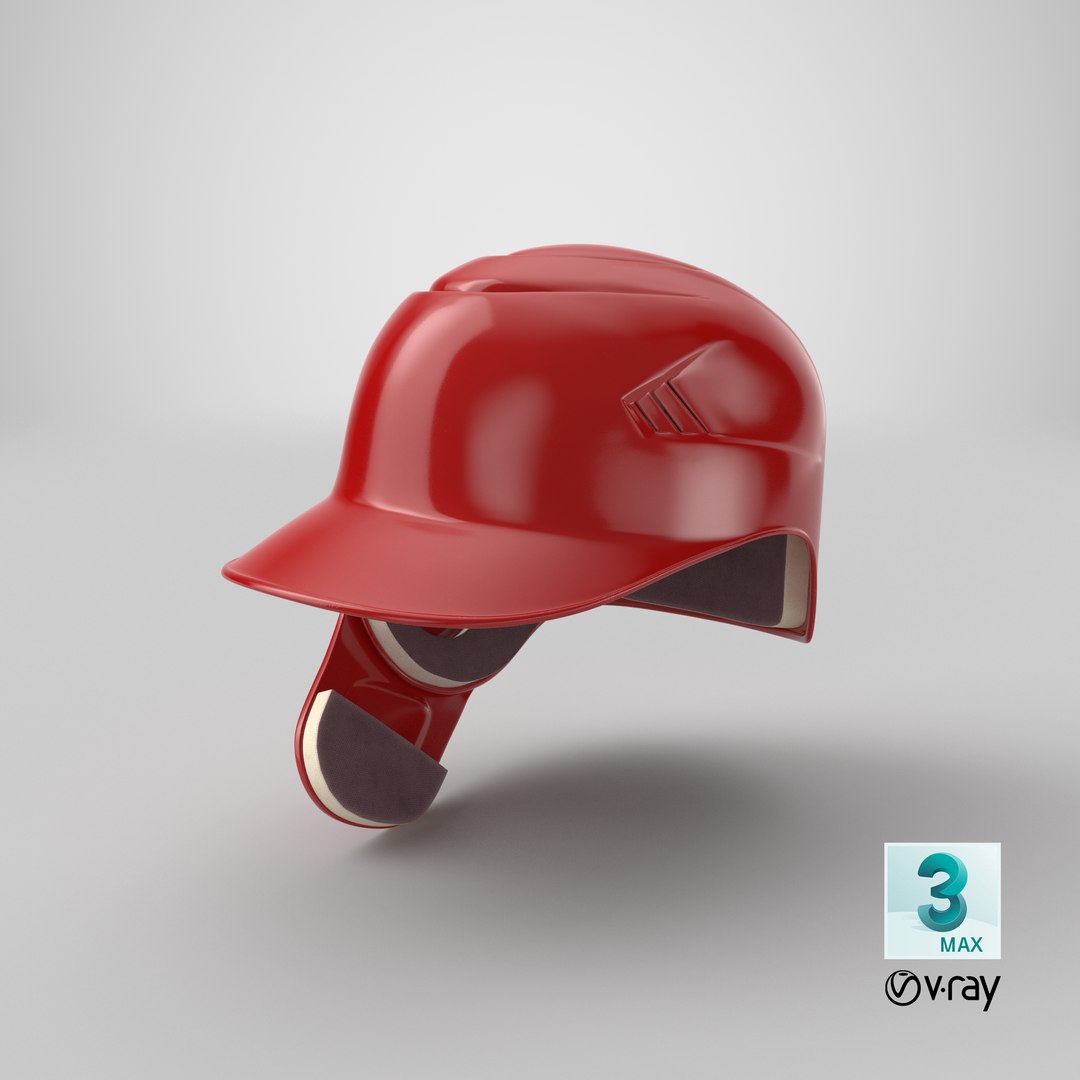 3D baseball helmet c flap model TurboSquid 1620396