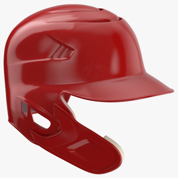 3D baseball helmet c flap model