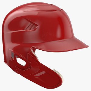 Baseball Helmet C flap Red