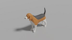 Cartoon Beagle 3D model