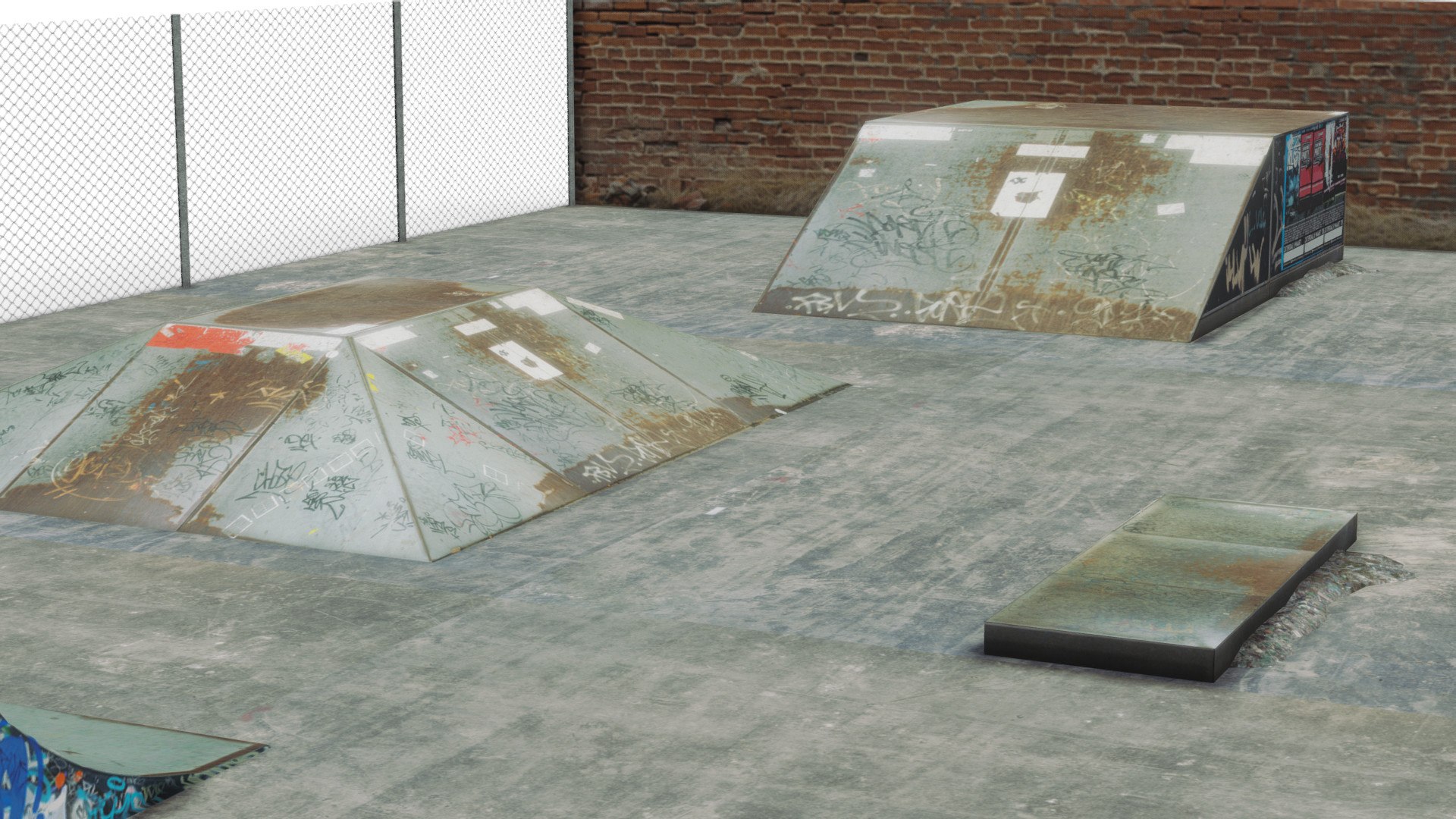 3D Skatepark - TurboSquid 2253343