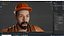 Realistic 3D Construction Worker Character Model