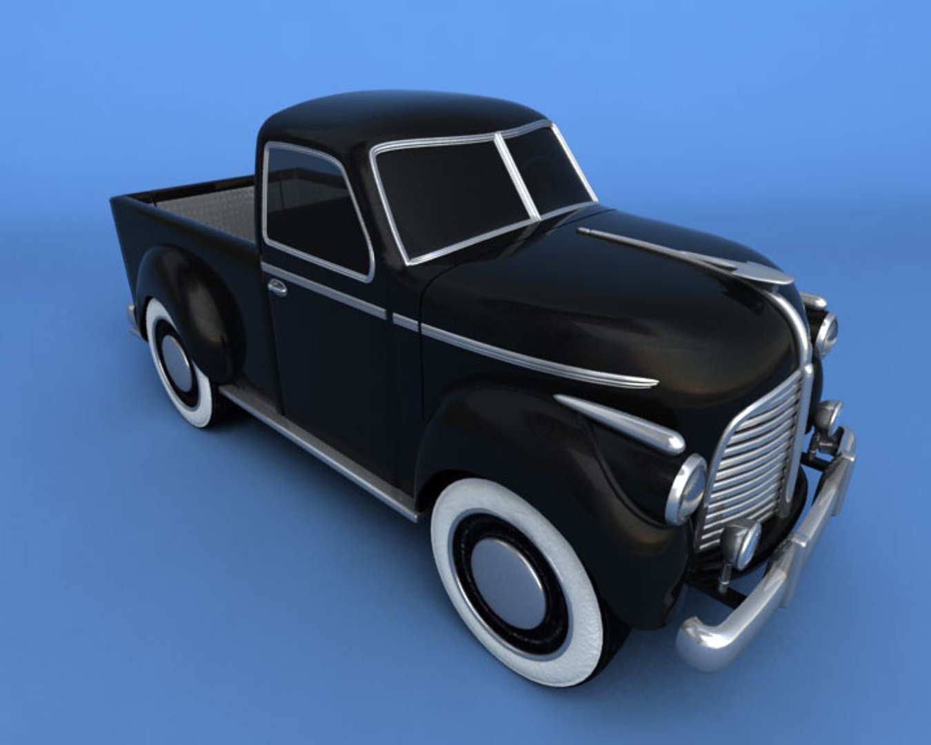 antique pickup truck 3d max