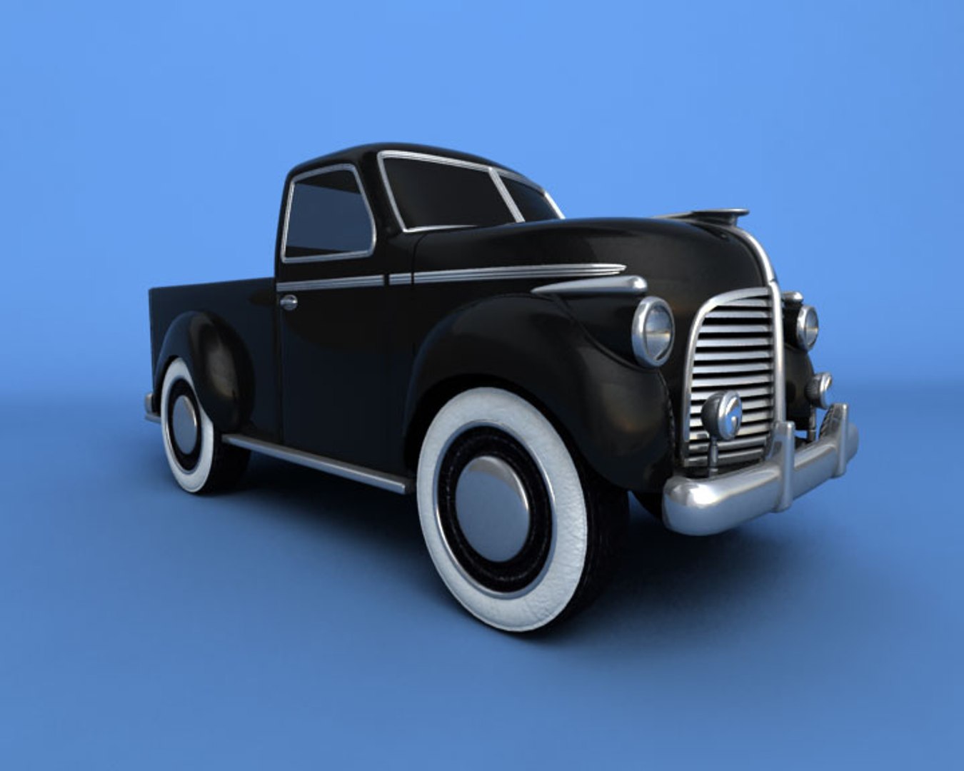 antique pickup truck 3d max