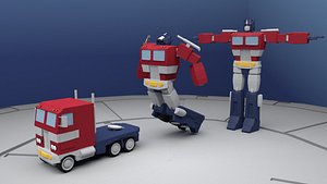 optimus rig prime 3D model
