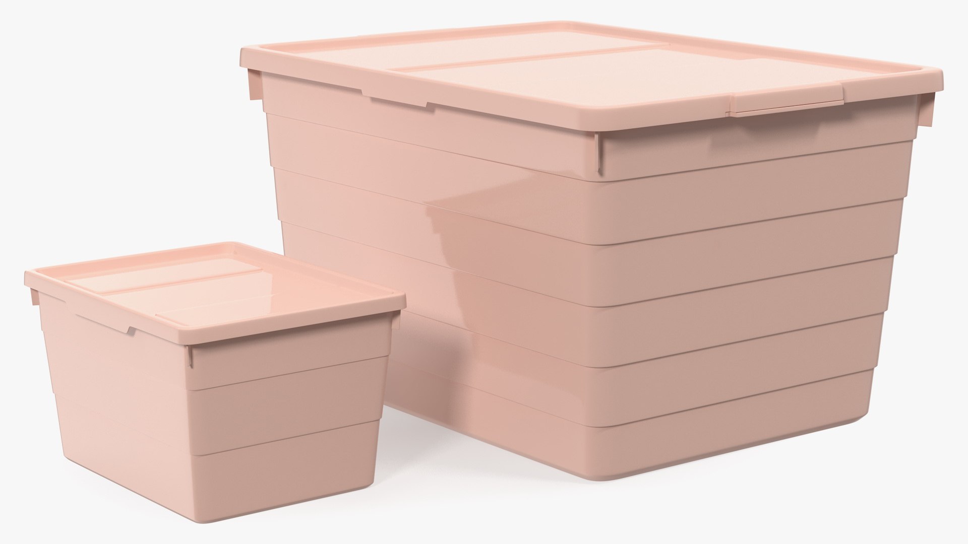 Pink plastic storage box 3D model TurboSquid 1513513