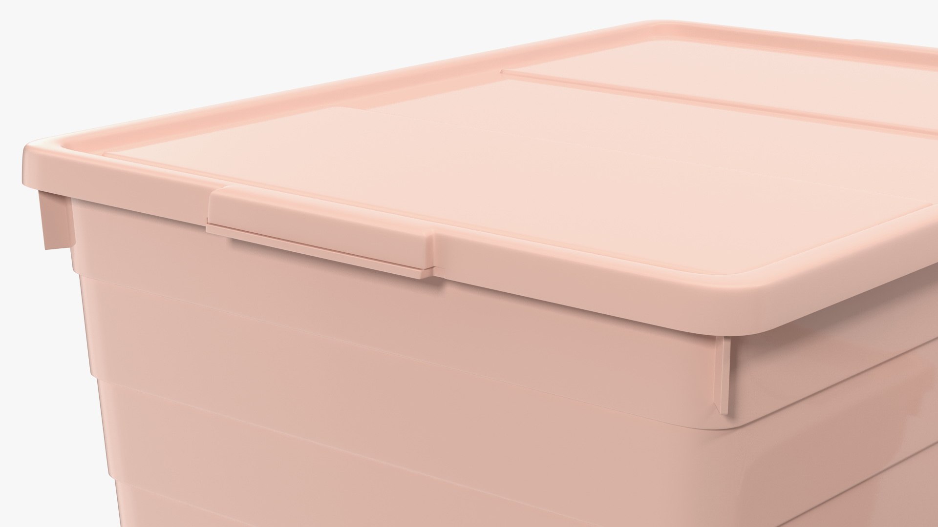 Pink plastic storage box 3D model TurboSquid 1513513