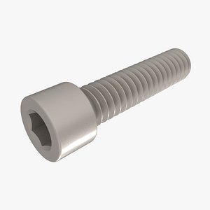 3D Socket Head Screw 1-4   20 Tread Size model