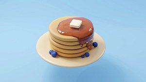 pancakes 3D model