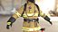 3D Woman Firefighter model