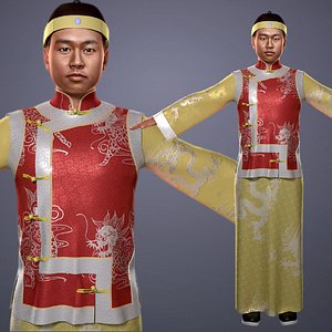 3D Chinese ancient Qing Dynasty bully