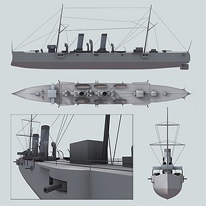 3d max battleship battle ship