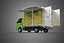 CAIXA DE ENTREGA COM PAINEL LATERAL ABAIXO, CAMINHÃO, PICKUP, CARGA, CARGA, CUBO, VAN