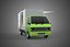 CAIXA DE ENTREGA COM PAINEL LATERAL ABAIXO, CAMINHÃO, PICKUP, CARGA, CARGA, CUBO, VAN
