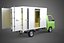 CAIXA DE ENTREGA COM PAINEL LATERAL ABAIXO, CAMINHÃO, PICKUP, CARGA, CARGA, CUBO, VAN