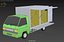 CAIXA DE ENTREGA COM PAINEL LATERAL ABAIXO, CAMINHÃO, PICKUP, CARGA, CARGA, CUBO, VAN