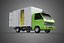CAIXA DE ENTREGA COM PAINEL LATERAL ABAIXO, CAMINHÃO, PICKUP, CARGA, CARGA, CUBO, VAN