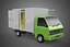 CAIXA DE ENTREGA COM PAINEL LATERAL ABAIXO, CAMINHÃO, PICKUP, CARGA, CARGA, CUBO, VAN