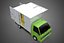 CAIXA DE ENTREGA COM PAINEL LATERAL ABAIXO, CAMINHÃO, PICKUP, CARGA, CARGA, CUBO, VAN