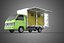 CAIXA DE ENTREGA COM PAINEL LATERAL ABAIXO, CAMINHÃO, PICKUP, CARGA, CARGA, CUBO, VAN