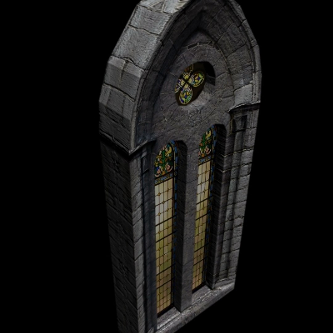 Medieval Castle Stained-glass 3d Max