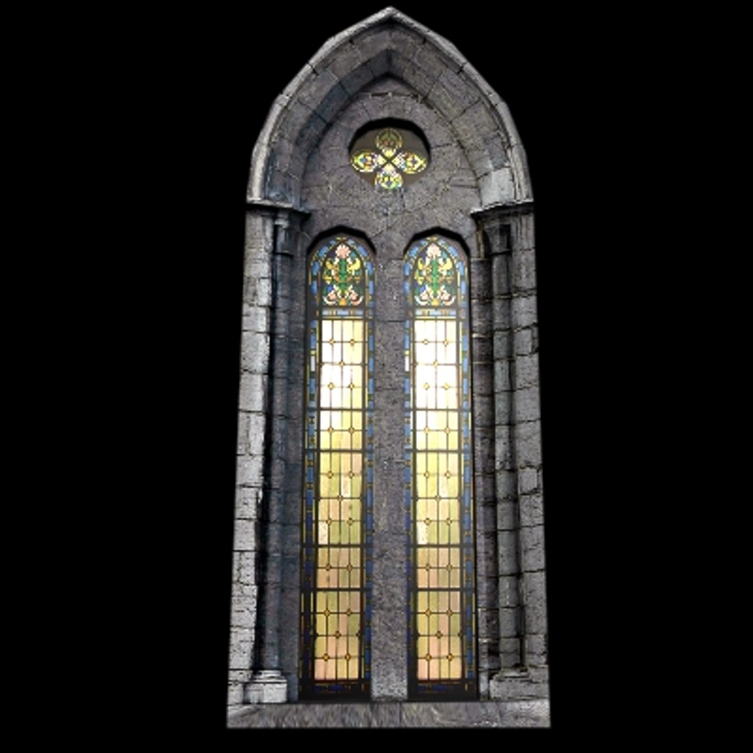 Medieval Castle Stained-glass 3d Max