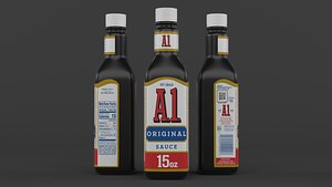 3D Sauce Bottle model