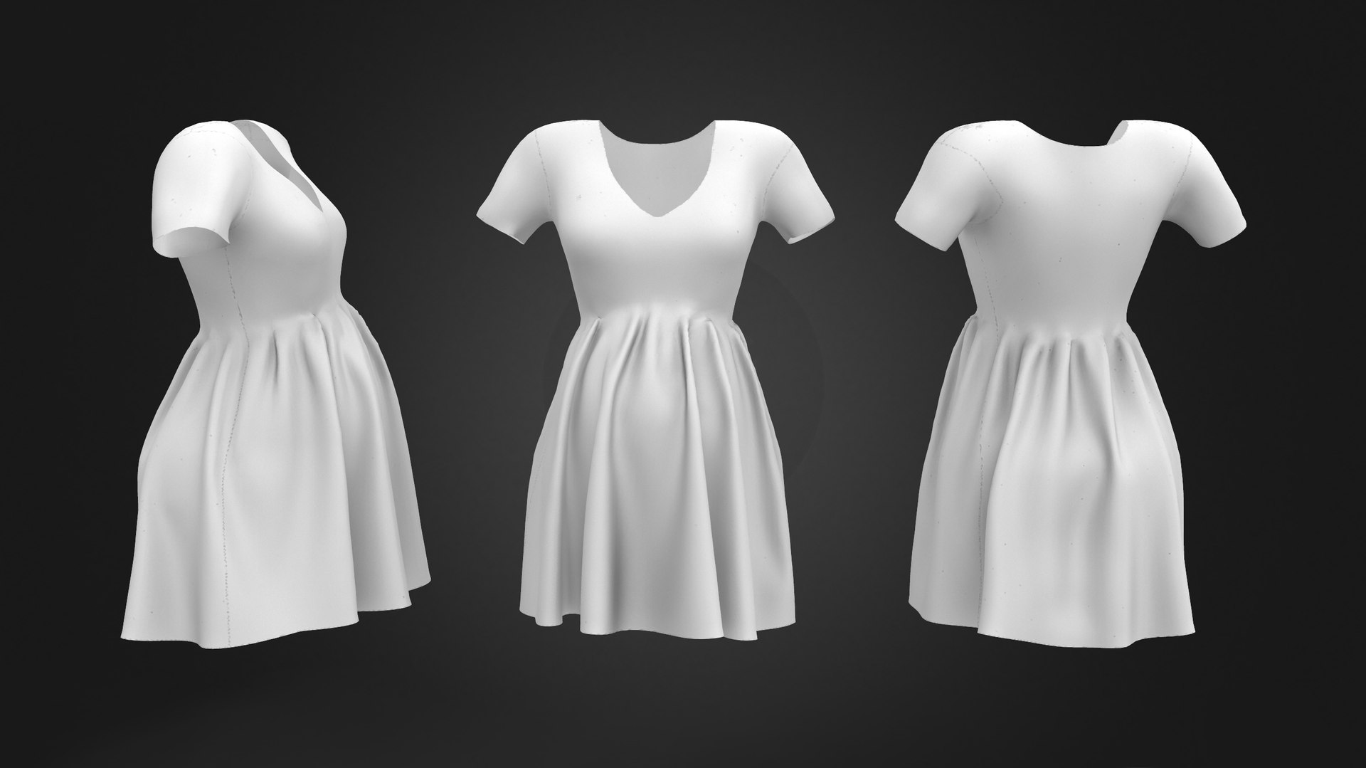 3D Model Pregnancy Dress - TurboSquid 1758431