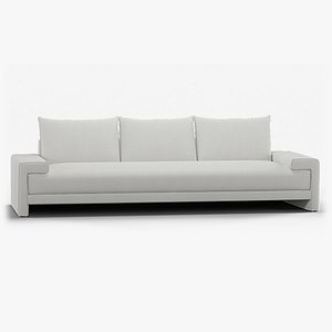 Camden 101 Inch White Performance Fabric Sofa