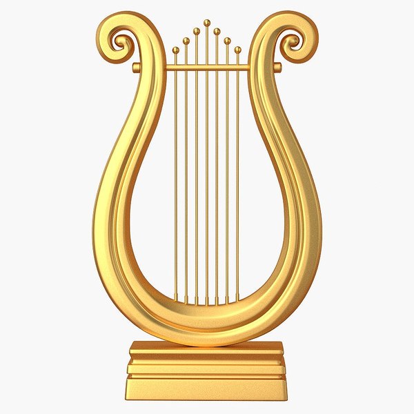 3D model Gold Lyre