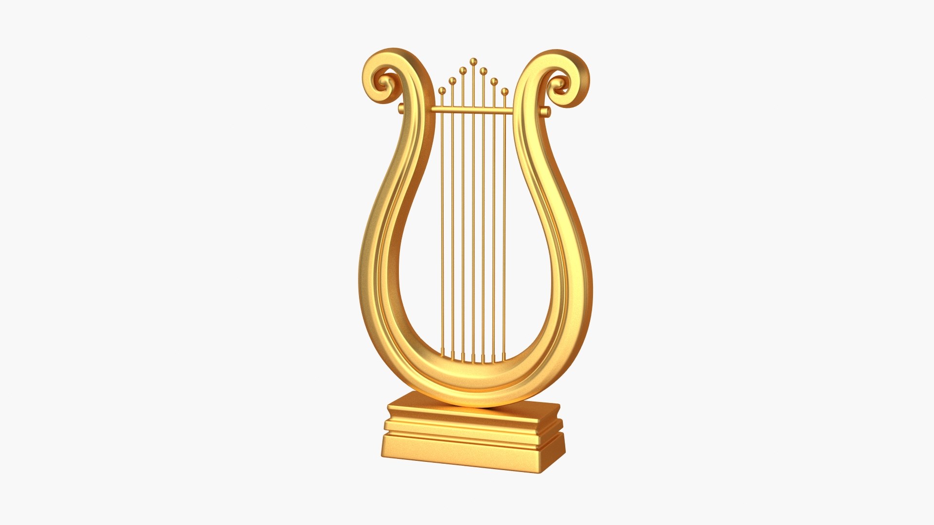 3D model Gold Lyre - TurboSquid 2089052