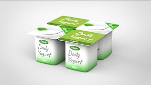 3D yogurt model