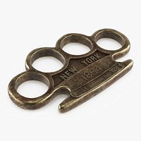 Vintage Brass Knuckles Metropolitan Police 1864 Brass Old