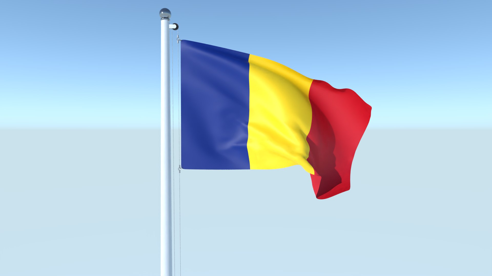 Animated Flag Of Romania 3D Model - TurboSquid 1741902