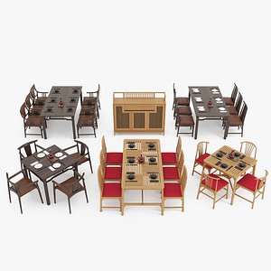 Ultimate Asian Restaurant &amp; Dining Furniture Bundle - 6 Premium Models