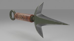 Ninja kunai blade 3D