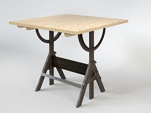 3d model drafting table